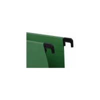 Подвесные папки BRAUBERG Foolscap А4, 406x245 мм, до 80 листов, КОМПЛЕКТ 10 шт., зеленые 231795