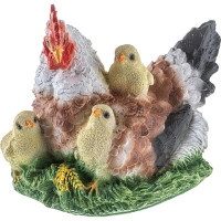 Садовая фигурка Park Курица-наседка с цыплятами Н-22 см 169367