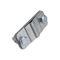 Соединительный зажим EZETEK полоса/пруток — полоса параллельный, оцинковка 90559