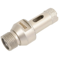Коронка алмазная, вакуумное спекание (20х40 мм; 1/2"; М14) TECH-NICK TUK 136.600.6676