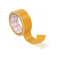 Клейкая двухсторонняя лента BRAUBERG 38 мм х 10 м, тканевая основа 606428