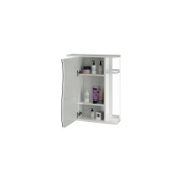 Навесной шкаф Mixline Классик-55 левый, без подсветки, ПВХ 525512