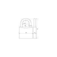 Навесной замок ABUS 37/55 Sea&Snow GRANIT Plus-System B/EFSPP 64936