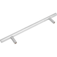 Ручка-рейлинг MFK-TORG L530-128-SC 128 мм, матовый хром, диаметр 10 мм L530-128-10-SC
