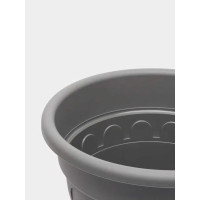 Горшок Колывань с поддоном Martika 6.7 л, диам. 26 см, серый С95СЕР
