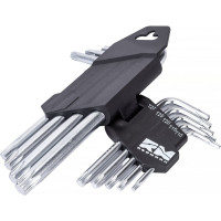 Набор шестигранных коротких ключей REDMARK Torx Т10, Т15, Т20, Т25, Т27, Т30, Т40, Т45, Т50, 9 шт. RM92202