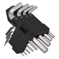 Набор коротких шестигранных ключей REDMARK 1.5, 2, 2.5, 3, 4, 5, 6, 8, 10 мм, 9 шт. RM91102