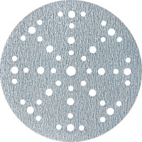 Шлифовальный круг на липучке GRANAT 48+1 отв., 150 мм, P180, 5 шт ABRAFORM AG5-150-49-P180