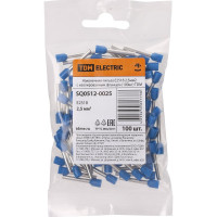 Наконечник-гильза TDM ELECTRIC е2518 2,5мм2 с изолированным фланцем (100шт) SQ0512-0025