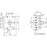 Накладной замок Siblock ЗНС-1, 4 ключа 14