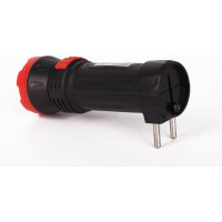 Аккумуляторный фонарь Ultraflash LED3849 (220В, черный, 1 LED, 2 режима,SLA, пластик, коробка) 14931