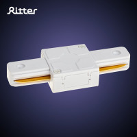Трековый прямой жесткий коннектор RITTER для соединения шинопровода Artline пластик/медь белый 59743 2
