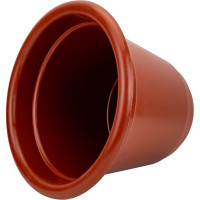Кашпо с поддоном Осколпласт 460 мм, терракотовое 460-09