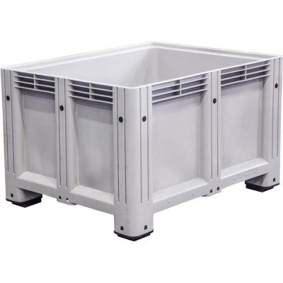 Etap Dogan Контейнер пластиковый Big Box п/э 1200x1000x760 сплошной, на ножках цв. серый 14860