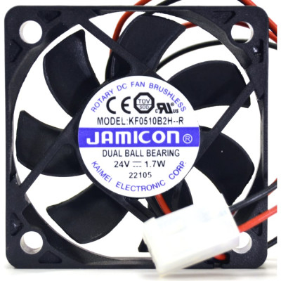 JAMICON вентилятор KF0510B2H 50х50х10 24В с разъемом 2 конт.MOLEX 5239-2(PHU-2) С00036612