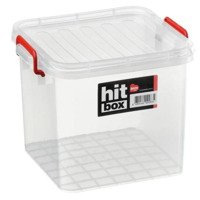 BORA Контейнер прямоугольный 9лс крышкой на зажимах ПЛАСТИК 1/36 ПЛ-BO282