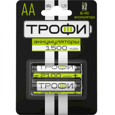 Трофи Батарейки HR6-2BL 1500mAh Б0019500