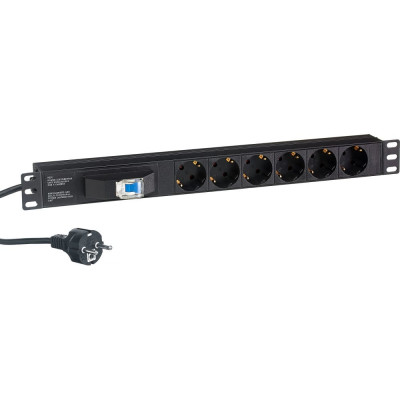 Блок розеток ExeGate ServerPro PDU-19H610 Al-6S-EU2.5CU-1P 280835