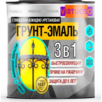 Грунт-эмаль по ржавчине Virtuoso PREMIUM 11607880