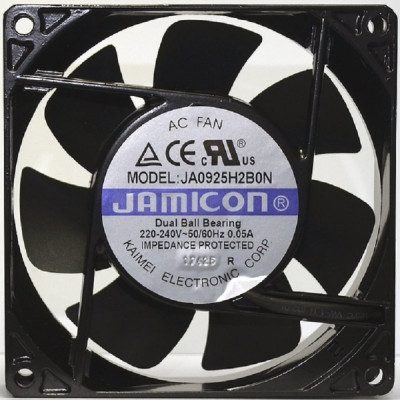 JAMICON вентилятор JA0925H2B0N-T 92х92х25 230В С00034847