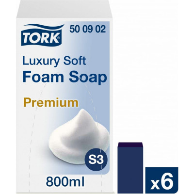 TORK Картридж с жидким мылом-пеной одноразовый Premium 0.8 л 500902 601900