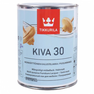 Универсальный лак для мебели для внутренних работ Tikkurila KIVA 85564040110