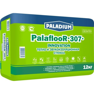 PALADIUM PalaflooR-307 (1/12кг) Стяжка цементная с ПЕНОСТЕКЛОМ 1529032 15290320