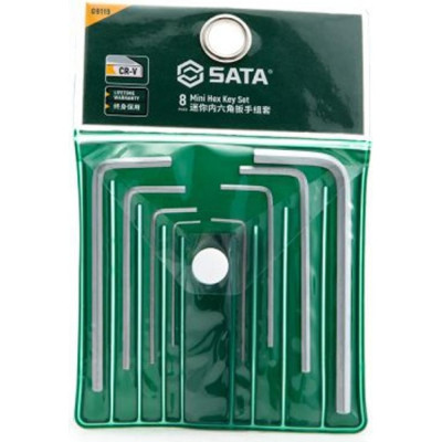 Sata Шестигранники 8пр. Угловые мини пласт.блист. 09119