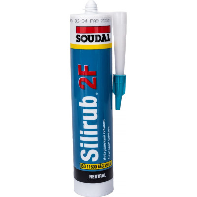 Нейтральный силиконовый герметик Soudal Силируб 2F 158938