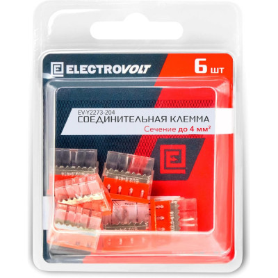 Компактная 4-проводная клемма ELECTROVOLT 2273-204 ЦБ-00015535