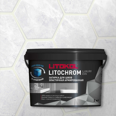 LITOKOL LITOCHROM LUXURY EVO LLE 200 белый (2kg bucket) 500380002