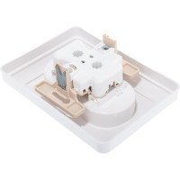 Двойная розетка с рамкой, белая Systeme Electric СП W59 RS16-254-18