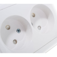 Двойная розетка с рамкой, белая Systeme Electric СП W59 RS16-254-18