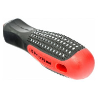 Отвертка MATRIX Fusion, Ph1x75 мм, CrV, 3-х компонентная рукоятка "anti slip"// 11440