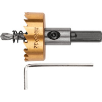 Коронка кольцевая по металлу 32 мм, HSS сталь, титановое покрытие FIT 36869