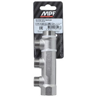 Коллектор MPF 3 выхода х3/4"х1/2", наружная резьба ИС.071057