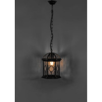 Садово-парковый светильник, шестигранный на цепочке 60W E27 230V, черное золото Feron PL134 11337