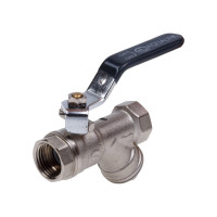 Шаровой кран AQUALINK вн-вн 1/2 Vs с фильтром ручка 1163