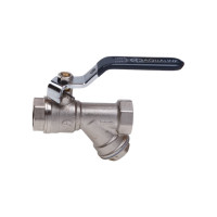 Шаровой кран AQUALINK вн-вн 1/2 Vs с фильтром ручка 1163