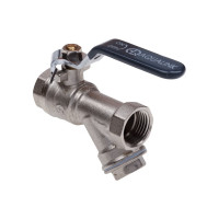 Шаровой кран AQUALINK вн-вн 1/2 Vs с фильтром ручка 1163