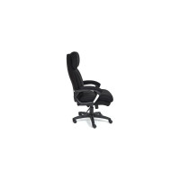 Кресло TetChair DUKE флок/ткань черный/черный 35/TW-11 14040