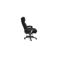 Кресло TetChair DUKE флок/ткань черный/черный 35/TW-11 14040