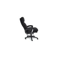 Кресло TetChair DUKE флок/ткань черный/черный 35/TW-11 14040