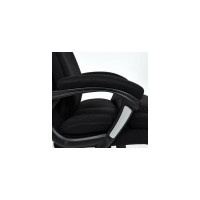 Кресло TetChair DUKE флок/ткань черный/черный 35/TW-11 14040