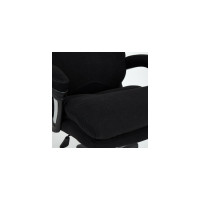 Кресло TetChair DUKE флок/ткань черный/черный 35/TW-11 14040