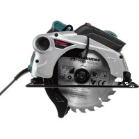 Циркулярная пила Hammer Flex CRP1500D 1500Вт 4700об/мин 190x30мм макс.пропил 67мм 324902