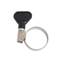 Обжимной хомут из нержавеющей стали MasterProf 16-25 мм, бабочка, 2 шт ИС.140813