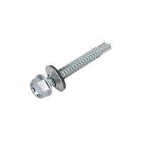 Кровельные саморезы ВИРТУОЗ 6,3х51 мм, цинк 10 шт 03423