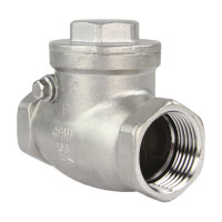 Клапан обратный SCV-316 1″ Ду25 DN.ru Ру16 муфтовый, поворотный, нержавеющая сталь D100-00495