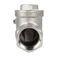 Клапан обратный SCV-316 1″ Ду25 DN.ru Ру16 муфтовый, поворотный, нержавеющая сталь D100-00495